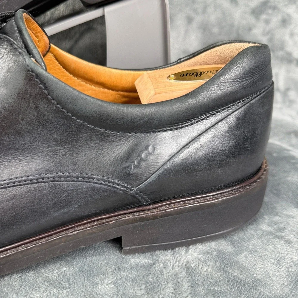 Leather Dress Shoes Mens Oxford Lace Up Black Classic Casual‎ Work